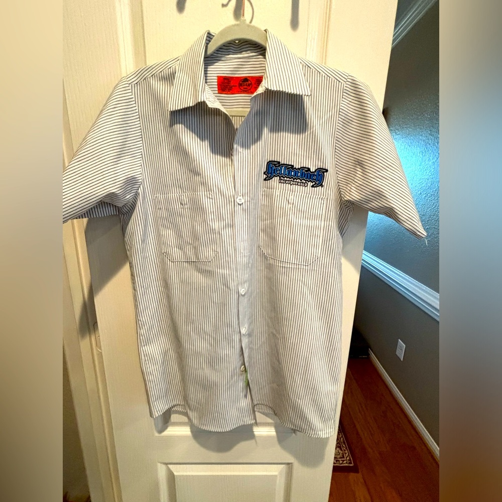 Red cap size small. HELLANBACH Inc. shirt times embroidery and other‎ imprints.